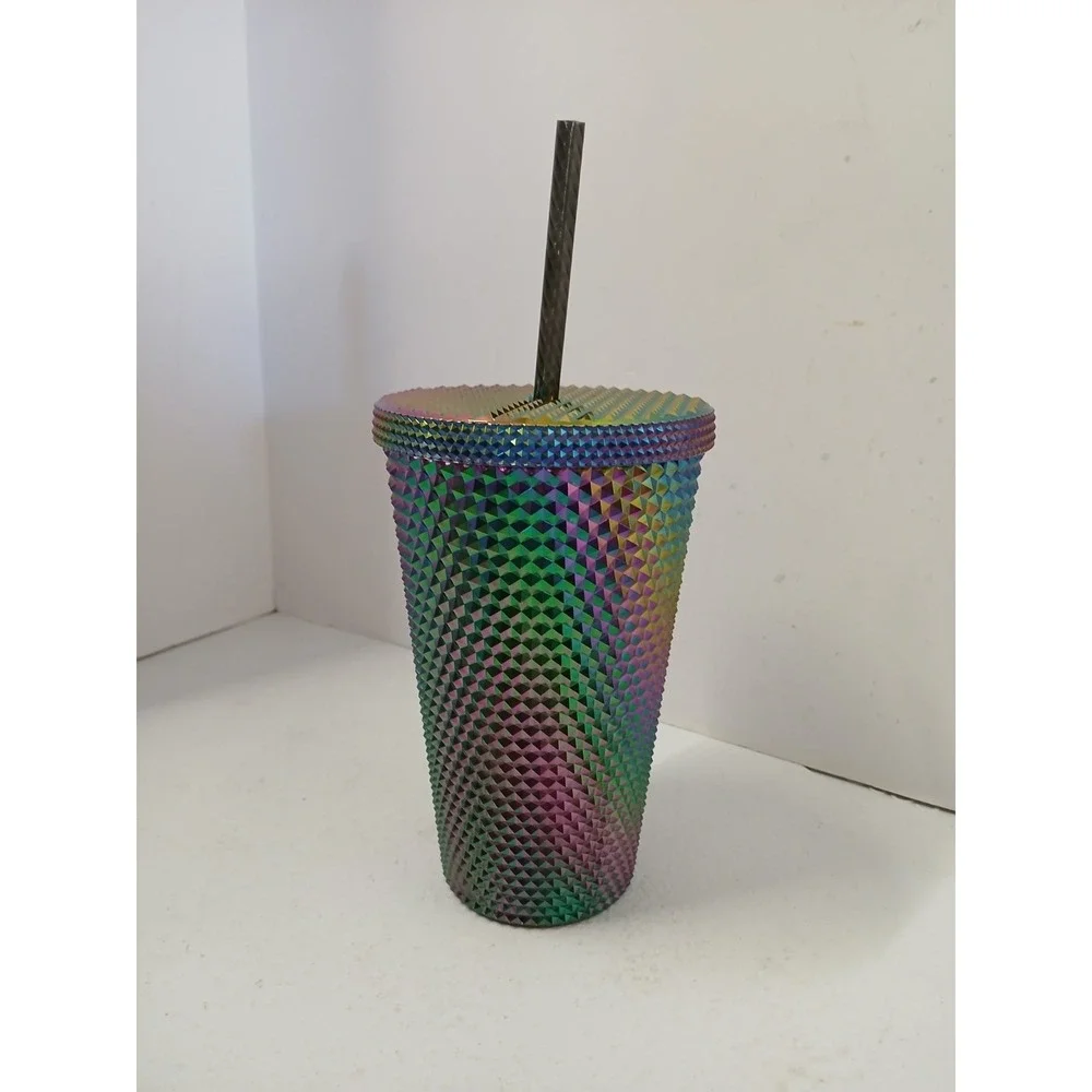 Starbucks Fall 2023 Oil‎ Slick Studded Grande 16 oz Cold Cup Tumbler